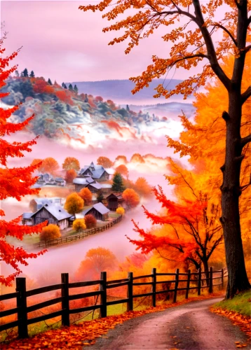 autumn landscape,autumn background,fall landscape,autumn scenery,autumn mountains,landscape background,beautiful landscape,autumn in japan,autumn forest,colors of autumn,fall foliage,autumn day,autumn theme,autumn colors,autumn morning,nature landscape,autumn idyll,home landscape,the autumn,japan landscape,Unique,3D,Panoramic