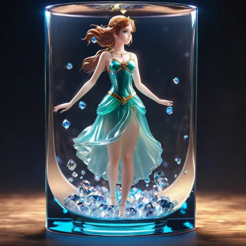 3d figure,perfume bottle,lensball,glass jar,glass vase,glass container,water glass,sandglass,glass sphere,water nymph,crystal glass,3d fantasy,glass cup,perfume bottles,fragrance teapot,in the resin,figurine,glass painting,elsa,crystal ball,Photography,General,Realistic