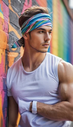 wearables,fitness band,bandana background,male model,colorful background,fitness tracker,muscles,arms,rainbow pencil background,headband,biceps,bandana,brick wall background,color wall,wall paint,fitness model,colorful foil background,rainbow background,background colorful,heart rate monitor,Art,Artistic Painting,Artistic Painting 24