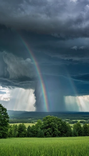 double rainbow,atmospheric phenomenon,rainbow background,meteorological phenomenon,raincloud,storm ray,monsoon banner,natural phenomenon,raimbow,monsoon,a thunderstorm cell,rainstorm,rainbow,raindops,landscape photography,thunderclouds,rain cloud,moonbow,pot of gold background,rainbow colors,Photography,General,Realistic