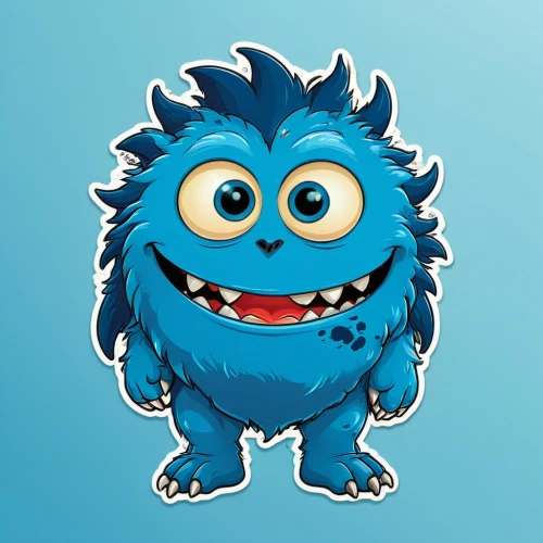 blue monster,mascot,cute cartoon character,the mascot,skype icon,child monster,yeti,growth icon,download icon,pumi,my clipart,halloween vector character,cute cartoon image,cartoon character,clipart sticker,mumiy troll,social media icon,knuffig,android icon,edit icon,Unique,Design,Sticker