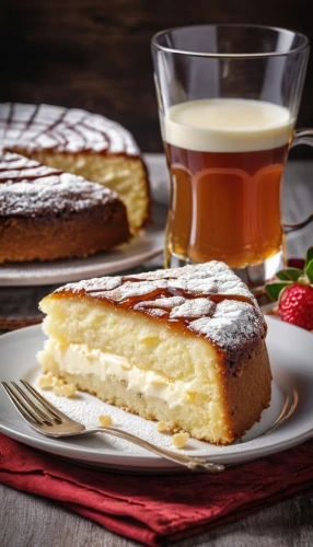 zwiebelkuchen,zuppa inglese,streuselkuchen,bavarian cream,boston cream pie,reibekuchen,pommes anna,mille-feuille,danish nut cake,white sugar sponge cake,rum cake,kuchen,dobos torte,swede cakes,cream slices,crème anglaise,vasilopita,petit gâteau,tres leches cake,currant cake,Photography,General,Realistic