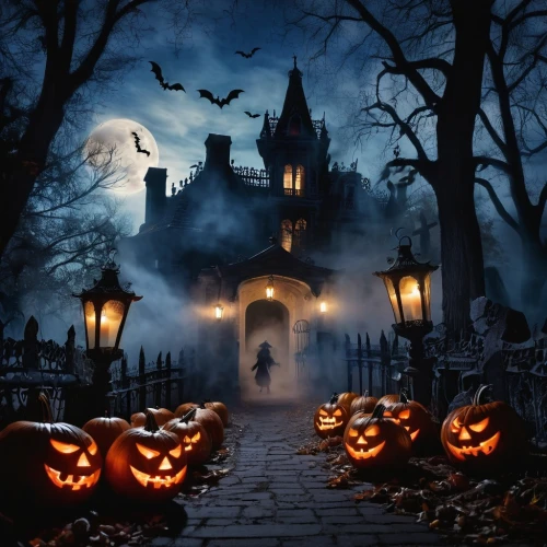 halloween scene,halloween background,halloween and horror,halloween poster,the haunted house,witch's house,halloween wallpaper,haunted house,halloween illustration,haunted castle,halloween night,halloween owls,haunted cathedral,halloween pumpkin gifts,helloween,witch house,jack-o'-lanterns,halloween,jack-o-lanterns,halloweenkuerbis,Photography,Artistic Photography,Artistic Photography 04