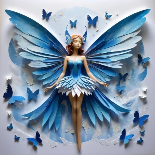 paper art,ulysses butterfly,blue butterfly,blue butterfly background,blue butterflies,fairy,cupido (butterfly),flutter,faerie,julia butterfly,flower fairy,vanessa (butterfly),fairy queen,little girl fairy,mazarine blue butterfly,child fairy,faery,butterflay,bodypainting,body painting,Illustration,Retro,Retro 03