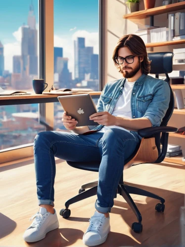 man with a computer,blur office background,remote work,male poses for drawing,work from home,work at home,modern office,office worker,working space,office chair,creative office,content writers,office icons,office desk,computer business,content writing,reading glasses,freelancer,openoffice,in a working environment,Conceptual Art,Daily,Daily 21