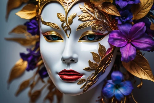 venetian mask,golden mask,masquerade,gold mask,the carnival of venice,body painting,bodypainting,golden wreath,decorative figure,peking opera,headdress,face paint,masque,adornments,painted lady,beauty face skin,gold leaf,elven flower,decorative art,faery,Photography,Artistic Photography,Artistic Photography 08