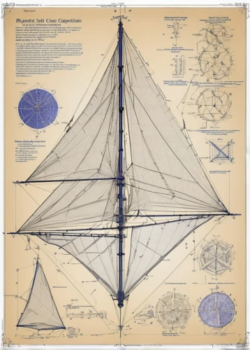 naval architecture,pioneer 10,blueprint,inflation of sail,euclid,barquentine,constellation swordfish,blueprints,diagram,lithograph,sheet drawing,three masted,star illustration,sloop-of-war,friendship sloop,tallship,trajectory of the star,full-rigged ship,propulsion,three masted sailing ship,Unique,Design,Blueprint