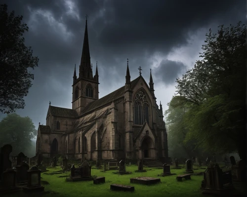 haunted cathedral,gothic church,gothic architecture,the black church,black church,dark gothic mood,blood church,gothic style,gothic,dark clouds,all saints,burial ground,church faith,graveyard,church religion,resting place,life after death,gothic portrait,churches,old graveyard,Art,Classical Oil Painting,Classical Oil Painting 29