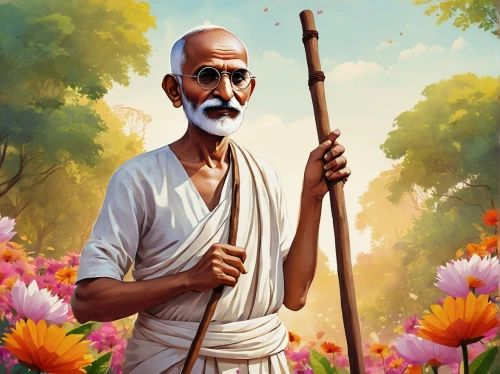 bapu,gandhi,indian monk,ayurveda,guru,sadhu,kerala,bansuri,khokhloma painting,portrait background,jawaharlal,hare krishna,krishna,pythagoras,yogi,persian poet,mantra om,world digital painting,vajrasattva,indian art,Conceptual Art,Daily,Daily 20