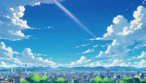 summer sky,landscape background,blue sky,bright sun,skyscape,violet evergarden,clear sky,sky,skyland,blue sky clouds,sky city,cloudless,skywatch,blue sky and clouds,darjeeling,skyline,euphonium,background images,summer background,summer day,Illustration,Japanese style,Japanese Style 03