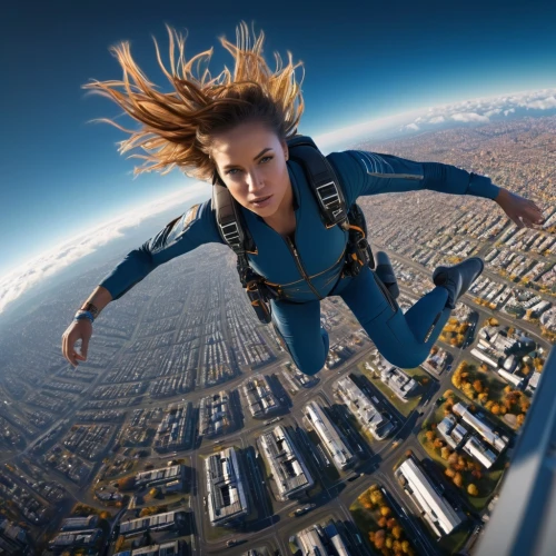 skydive,skydiver,skydiving,sprint woman,zero gravity,skycraper,base jumping,flying girl,tandem skydiving,tandem jump,leap of faith,gravity,parachute jumper,flying,above the city,skyscapers,in the air,girl upside down,high-wire artist,parachutist,Photography,General,Sci-Fi