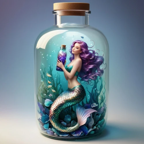 mermaid background,mermaid vectors,mermaid,mermaids,believe in mermaids,mermaid scale,merfolk,let's be mermaids,glass jar,pisces,message in a bottle,mermaid tail,green mermaid scale,the zodiac sign pisces,merman,aquarium decor,little mermaid,horoscope pisces,poison bottle,siren,Illustration,Realistic Fantasy,Realistic Fantasy 15