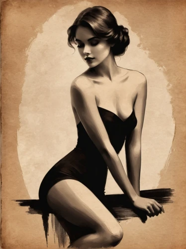 retro pin up girl,pinup girl,vintage woman,pin-up girl,pin ups,pin up girl,retro pin up girls,art deco woman,vintage girl,pin-up,pin up,pin-up model,vintage women,flapper,retro woman,pin-up girls,retro women,christmas pin up girl,pin up girls,valentine pin up,Illustration,Black and White,Black and White 33