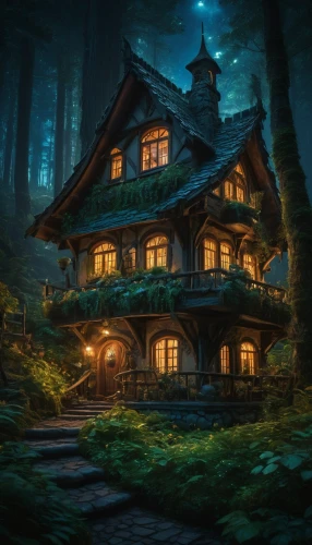 house in the forest,witch's house,wooden house,house in mountains,witch house,log home,house in the mountains,ancient house,the cabin in the mountains,lonely house,log cabin,little house,tree house,traditional house,wooden houses,cottage,beautiful home,treehouse,small house,tree house hotel,Photography,General,Fantasy