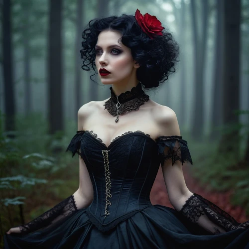 gothic fashion,gothic woman,gothic portrait,gothic dress,victorian lady,gothic style,goth woman,dark gothic mood,gothic,queen of hearts,faery,black rose,vampire woman,fairy tale character,vampire lady,fairy queen,victorian style,ballerina in the woods,enchanting,faerie,Photography,Artistic Photography,Artistic Photography 10