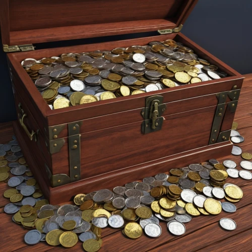 treasure chest,collected game assets,savings box,pirate treasure,attache case,coins stacks,moneybox,a drawer,music chest,coins,digital currency,crypto currency,3d bicoin,tokens,glut of money,piggybank,crypto-currency,accumulator,coin drop machine,pennies