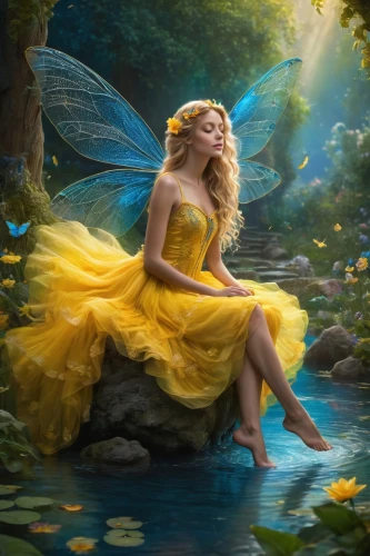 faerie,faery,fantasy picture,fairy,fairy queen,yellow butterfly,fairy tale character,little girl fairy,rosa 'the fairy,fantasy art,water nymph,fairy world,fae,fairies aloft,child fairy,fairy tale,children's fairy tale,rosa ' the fairy,fantasia,fantasy woman,Photography,General,Fantasy