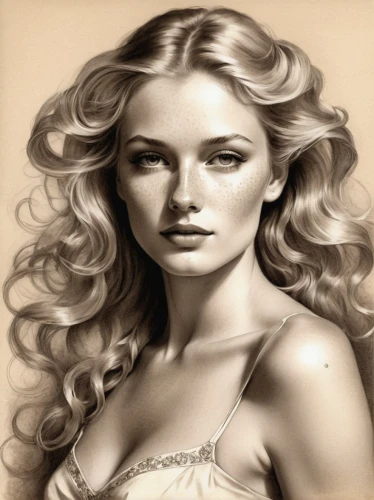 blonde woman,celtic woman,pencil drawings,white lady,blond girl,girl drawing,photo painting,blonde girl,charcoal drawing,fashion illustration,art painting,young woman,aphrodite,pencil drawing,botticelli,world digital painting,pencil art,sepia,vintage drawing,fantasy art,Illustration,Realistic Fantasy,Realistic Fantasy 16