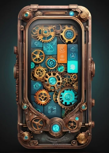 steampunk gears,steampunk,clockmaker,watchmaker,mechanical puzzle,treasure chest,transistor,mechanical,pirate treasure,music box,steam icon,systems icons,copper frame,clockwork,art nouveau frame,icon magnifying,computer icon,grandfather clock,artifact,gnome and roulette table,Conceptual Art,Fantasy,Fantasy 25