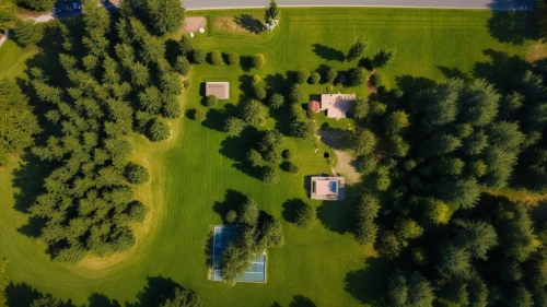 drone image,dji spark,aerial photography,aerial shot,bird's-eye view,drone shot,drone view,drone photo,aerial landscape,view from above,aerial photograph,forest cemetery,the golfcourse,overhead view,overhead shot,green lawn,bird's eye view,golf course,from above,playing field,Photography,General,Realistic