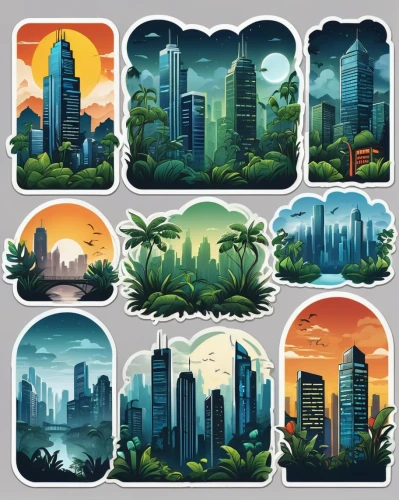 city cities,metropolises,icon set,set of icons,cities,houses clipart,city buildings,city blocks,city skyline,palmtrees,mobile video game vector background,background vector,buildings,tall buildings,fruits icons,website icons,palm trees,backgrounds,icon pack,social icons,Unique,Design,Sticker