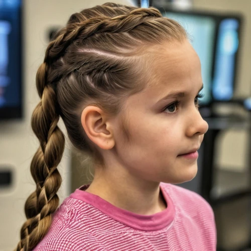 braids,braiding,french braid,artificial hair integrations,braided,cornrows,surfer hair,pony tails,rasta braids,the long-hair cutter,pony tail,updo,braid,pigtail,girl portrait,hairstyle,child model,girl pony,child girl,hair ribbon,Photography,General,Realistic