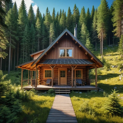 house in the forest,the cabin in the mountains,log cabin,small cabin,log home,wooden house,house in mountains,house in the mountains,summer cottage,timber house,mountain hut,small house,little house,wooden hut,chalet,home landscape,inverted cottage,beautiful home,house with lake,cabin,Photography,General,Realistic
