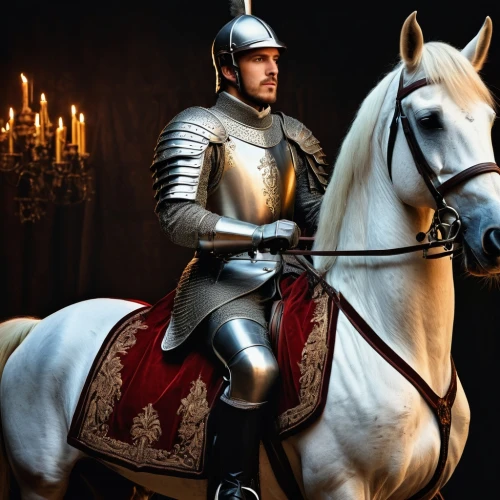 king arthur,equestrian helmet,joan of arc,puy du fou,athos,knight armor,tudor,cuirass,artus,the roman centurion,knight,endurance riding,knight tent,a white horse,jousting,crusader,emperor wilhelm i,king caudata,medieval,napoleon bonaparte,Photography,General,Fantasy