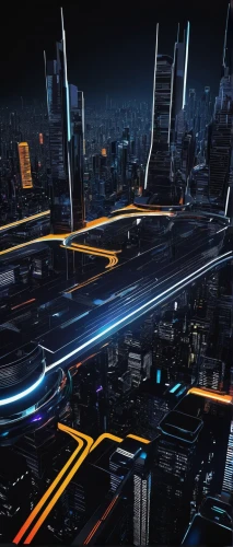 smart city,automotive navigation system,city cities,futuristic landscape,cities,black city,city highway,circuitry,zagreb auto show 2018,cyberspace,digital compositing,connectcompetition,autonomous driving,virtual landscape,transport and traffic,cellular network,city at night,urbanization,underground cables,digital data carriers,Illustration,Japanese style,Japanese Style 05