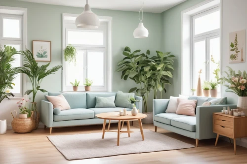 danish furniture,green living,house plants,soft furniture,livingroom,living room,sofa set,sitting room,scandinavian style,houseplant,modern decor,apartment lounge,shabby-chic,home interior,pastel colors,tropical greens,furniture,shared apartment,danish room,interior design,Illustration,Vector,Vector 14