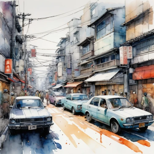 watercolor shops,watercolor,watercolor painting,hanoi,watercolor paint,watercolor blue,watercolor background,watercolor pencils,watercolor sketch,watercolor paper,watercolors,watercolor paint strokes,teal blue asia,world digital painting,watercolour,taipei,tokyo,water color,watercolor tea shop,colourful pencils,Illustration,Paper based,Paper Based 13