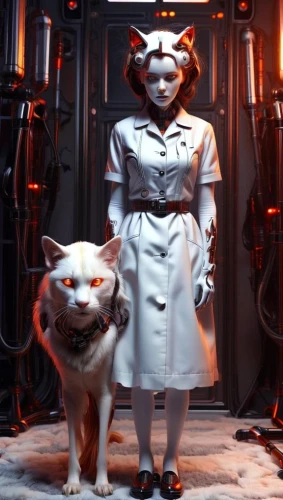 nurse,doll cat,cats,bjork,two cats,the cat and the,female nurse,red tabby,sphynx,she-cat,the french bulldog,pet,cat,nurse uniform,atomic age,frankenweenie,laika,terrier,cat image,the cat