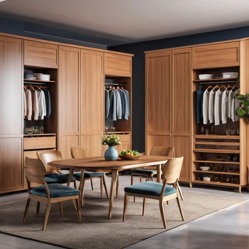 walk-in closet,cabinetry,cabinets,china cabinet,armoire,wardrobe,dark cabinetry,closet,dressing table,storage cabinet,danish furniture,dark cabinets,dresser,women's closet,chiffonier,kitchen cabinet,pantry,search interior solutions,cupboard,danish room,Photography,General,Realistic