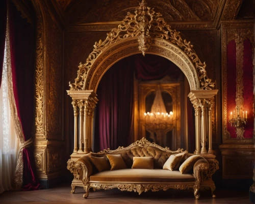 ornate room,four poster,four-poster,napoleon iii style,the throne,luxury decay,rococo,royal interior,luxurious,chaise lounge,baroque,luxury,throne,chaise longue,ornate,bridal suite,interior decor,royal,great room,a curtain,Photography,Fashion Photography,Fashion Photography 13