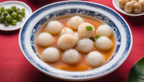 tangyuan,tteok,huaiyang cuisine,celery and lotus seeds,anhui cuisine,shrimp bean ball,fish ball,asian soups,chinese garlic,bánh bao,bánh bò,chinese gooseberry,bánh ướt,shrimp dumplings,bánh tẻ,longan,manchow soup,chả lụa,daikon,miso,Photography,General,Realistic