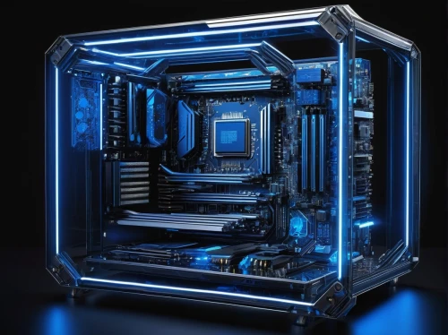 fractal design,cinema 4d,desktop computer,computer art,barebone computer,blu,blue light,icemaker,compute,3d render,pentium,computer case,3d rendered,motherboard,pc,processor,3d rendering,computer generated,sapphire,3d model,Photography,Documentary Photography,Documentary Photography 10