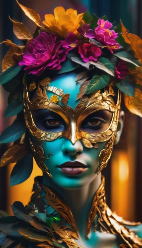 masquerade,venetian mask,gold mask,golden mask,the carnival of venice,fantasy portrait,face paint,girl in a wreath,world digital painting,geisha,flora,headdress,brazil carnival,digital painting,digital art,mask,golden wreath,masque,cosmetic,la catrina,Photography,Artistic Photography,Artistic Photography 08