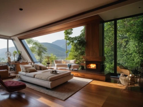 house in the mountains,the cabin in the mountains,house in mountains,fire place,wood window,livingroom,fireplaces,interior modern design,living room,luxury home interior,beautiful home,mid century house,chalet,wooden windows,modern living room,home interior,mid century modern,great room,modern decor,sitting room