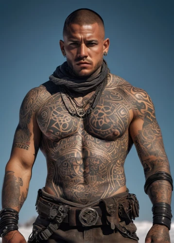 male character,maori,raider,orc,barbarian,cent,male elf,warlord,game character,sackcloth textured,half orc,monk,african american male,mad max,drago milenario,mercenary,war machine,tribal chief,sultan,massively multiplayer online role-playing game,Photography,General,Sci-Fi