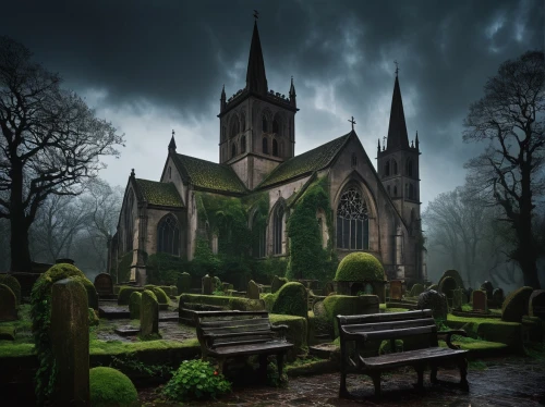 haunted cathedral,gothic church,gothic architecture,the black church,dark gothic mood,old graveyard,graveyard,black church,resting place,gothic,gothic style,burial ground,blood church,sunken church,cemetary,all saints,gothic portrait,forest cemetery,churches,holy places,Art,Classical Oil Painting,Classical Oil Painting 28