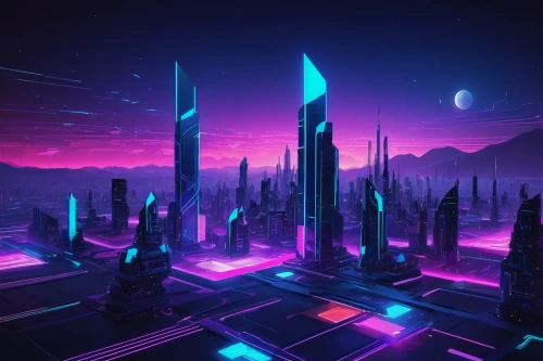 futuristic landscape,alien world,cyberspace,alien planet,virtual landscape,neon arrows,fantasy city,scifi,cityscape,futuristic,3d background,city skyline,metropolis,fantasy landscape,cubes,3d fantasy,cyberpunk,sci - fi,sci-fi,ancient city,Art,Classical Oil Painting,Classical Oil Painting 24