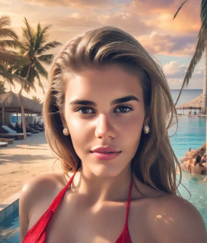 beach background,beautiful face,paloma,fiji,model beauty,tahiti,greta oto,beauty shot,coral,malibu,cabana,gorgeous,sexy woman,garanaalvisser,summer background,beautiful young woman,spectacular,aloha,marina,cosmopolitan,Photography,Realistic