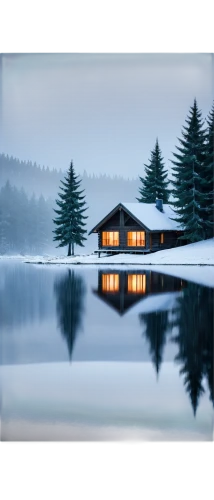 house with lake,winter house,boathouse,winter lake,house in the forest,boat house,christmas landscape,house by the water,inverted cottage,house in mountains,snow house,mirror house,winter landscape,swiss house,home landscape,lago grey,alpine lake,foggy landscape,starnberger lake,log cabin,Art,Artistic Painting,Artistic Painting 33