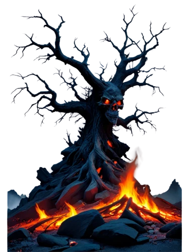burnt tree,burning tree trunk,devilwood,gnarled,dead wood,scorched earth,deforested,dead tree,firethorn,halloween bare trees,tree die,old tree,uprooted,creepy tree,red juniper,smoketree,cut tree,forest fire,burned mount,chile de árbol,Art,Classical Oil Painting,Classical Oil Painting 10