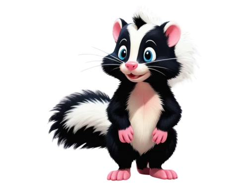 skunk,mustelid,striped skunk,schleich,virginia opossum,opossum,common opossum,madagascar,polecat,weasel,lemur,ferret,possum,cute cartoon character,raccoon,sylvester,north american raccoon,mustelidae,lun,ring-tailed,Unique,Pixel,Pixel 05