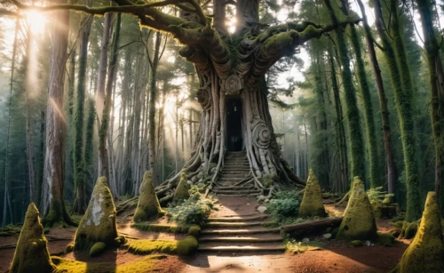 fairy forest,the mystical path,enchanted forest,holy forest,fairytale forest,elven forest,forest path,forest of dreams,tree top path,forest tree,magic tree,tree lined path,crooked forest,the japanese tree,tree grove,wooden path,grove of trees,the roots of trees,forest chapel,old-growth forest,Photography,General,Realistic