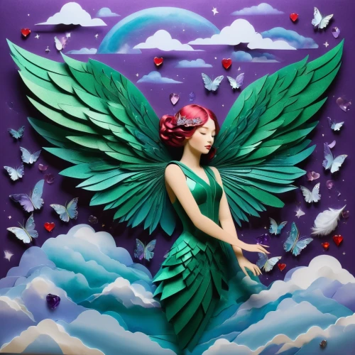 winged heart,cupido (butterfly),cupid,angel wings,angel,angel girl,guardian angel,faery,business angel,love angel,aurora butterfly,faerie,archangel,christmas angel,fae,flying heart,angel wing,winged,oil painting on canvas,fairy peacock,Illustration,Retro,Retro 03