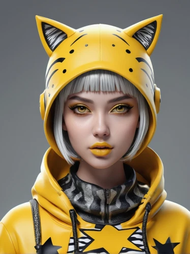 puma,wu,feline look,abra,kitsune,cosmetic,tiger,tigerle,felidae,grey fox,feline,3d model,pubg mascot,custom portrait,yellow and black,cub,artist doll,ursa,clementine,game figure,Photography,Fashion Photography,Fashion Photography 01