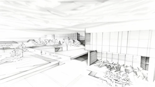 3d rendering,school design,sky space concept,daylighting,wireframe graphics,panoramical,concept art,virtual landscape,construction area,lecture hall,roof terrace,archidaily,roof landscape,kirrarchitecture,roof construction,lecture room,building work,construction site,sky apartment,technical drawing,Design Sketch,Design Sketch,Pencil Line Art