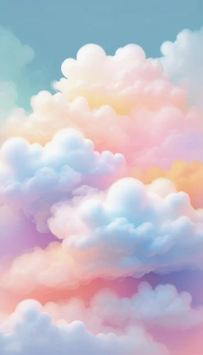 rainbow clouds,clouds,clouds - sky,cloudscape,sky clouds,cumulus clouds,little clouds,cumulus cloud,pastel colors,cloud play,soft pastel,cumulus,about clouds,cloud,clouds sky,partly cloudy,sky,cotton candy,cloudy sky,cloud image,Conceptual Art,Oil color,Oil Color 18